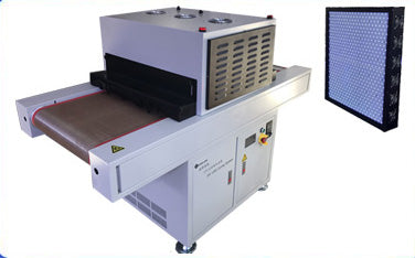 500X400mm UV LED Curing Conveyor with forced air cooling Fashion