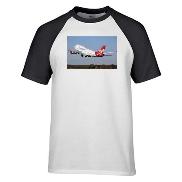 Virgin Atlantic Boeing 747 Designed Raglan T-Shirts Online now