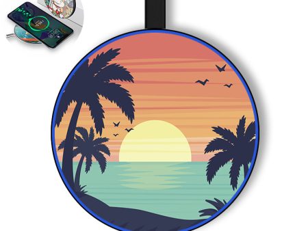 Tropical Summer Theme Designed Wireless Chargers Online Hot Sale