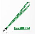 757 Flat Text Designed Lanyard & ID Holders Cheap