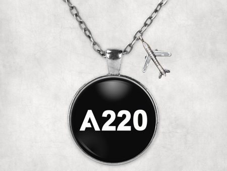 A220 Flat Text Designed Necklaces For Discount