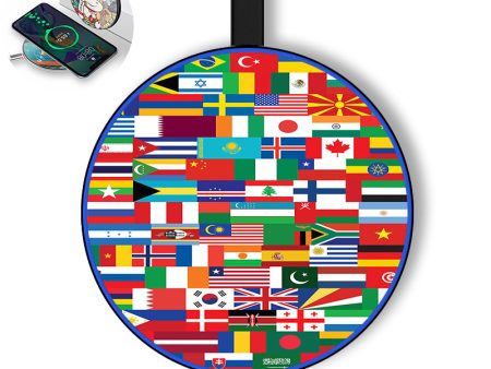 World Flags Designed Wireless Chargers For Sale