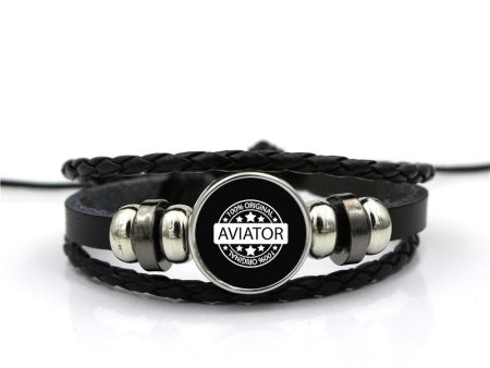 100 Original Aviator Designed Leather Bracelets For Cheap