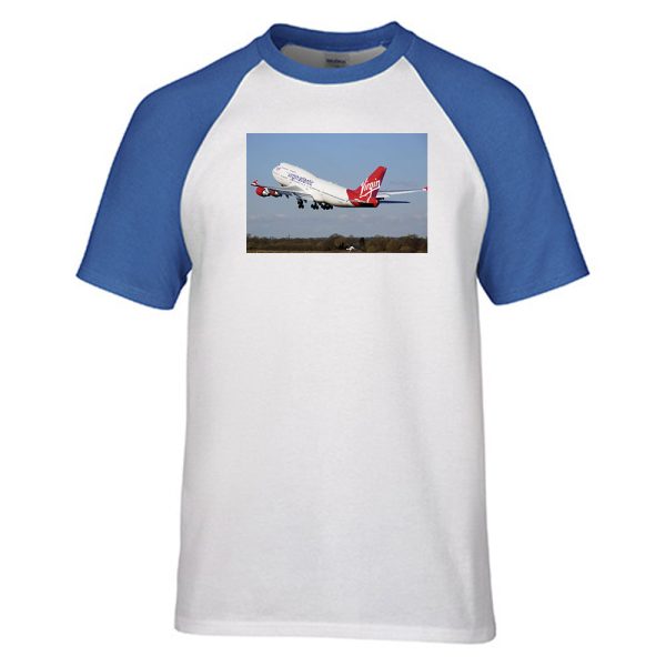 Virgin Atlantic Boeing 747 Designed Raglan T-Shirts Online now