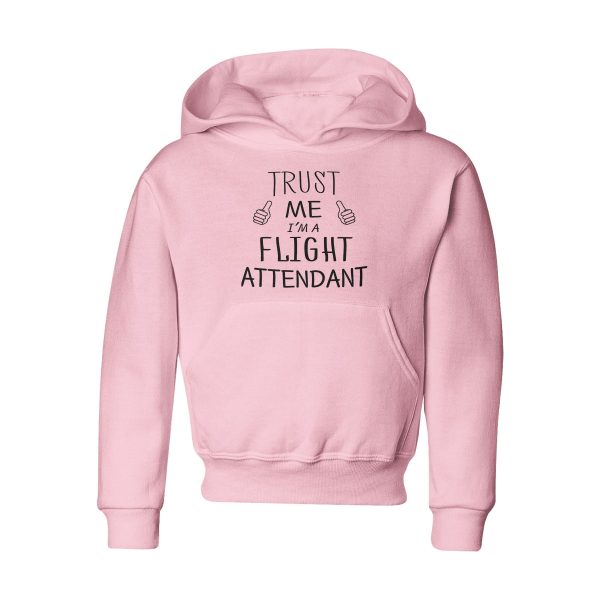 Trust Me I m a Flight Attendant Designed  CHILDREN  Hoodies For Sale