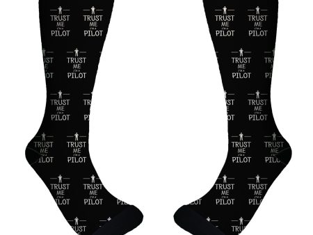 Trust Me I m a Pilot Designed Socks For Sale