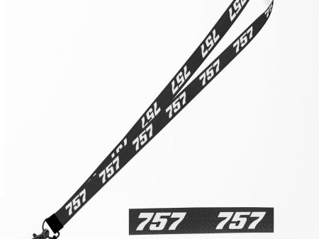 757 Flat Text Designed Lanyard & ID Holders Cheap