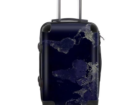 World Map From Space Designed Cabin Size Luggages Supply