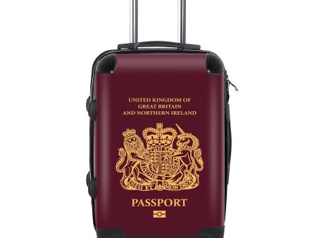 UK Passport Designed Cabin Size Luggages Sale