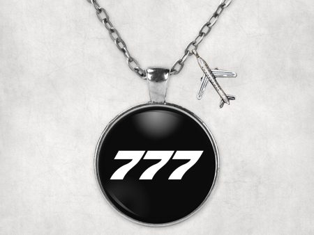 777 Flat Text Designed Necklaces Cheap