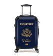 USA Passport Designed Cabin Size Luggages on Sale