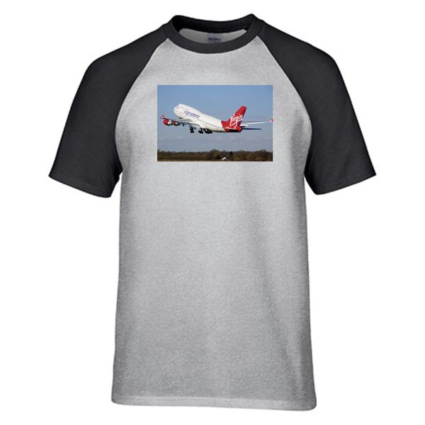 Virgin Atlantic Boeing 747 Designed Raglan T-Shirts Online now