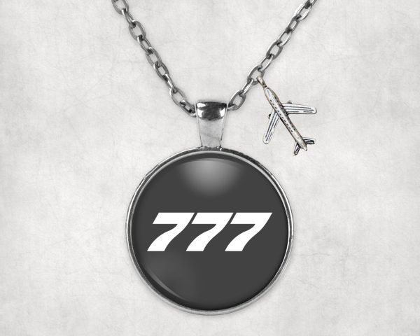 777 Flat Text Designed Necklaces Cheap