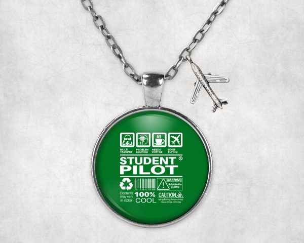 Student Pilot Label Designed Necklaces Online Hot Sale