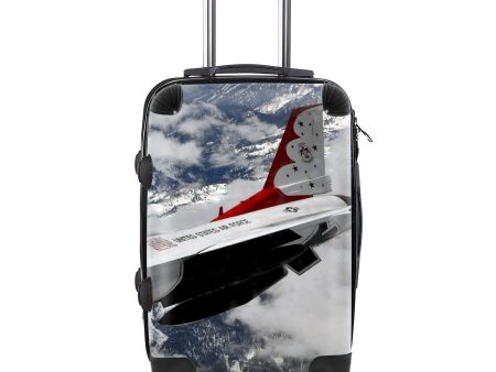 US AirForce Show Fighting Falcon F16 Designed Cabin Size Luggages Online now