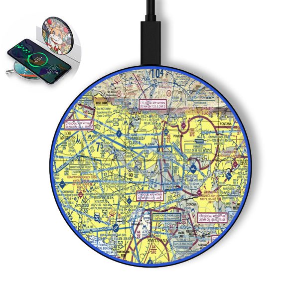 VFR Chart Designed Wireless Chargers on Sale