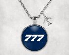 777 Flat Text Designed Necklaces Cheap