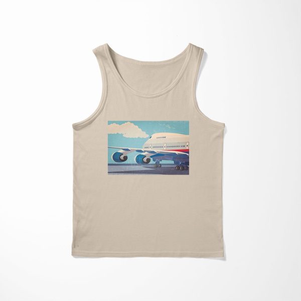 Vintage Boeing 747 Designed Tank Tops on Sale