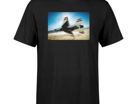 Turning Right Fighting Falcon F16 Designed T-Shirts Supply