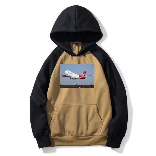 Virgin Atlantic Boeing 747 Designed Colourful Hoodies Discount