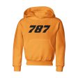 787 Flat Text Designed  CHILDREN  Hoodies For Cheap