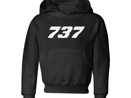 737 Flat Text Designed  CHILDREN  Hoodies Online Hot Sale