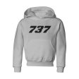 737 Flat Text Designed  CHILDREN  Hoodies Online Hot Sale