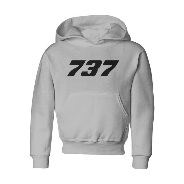 737 Flat Text Designed  CHILDREN  Hoodies Online Hot Sale