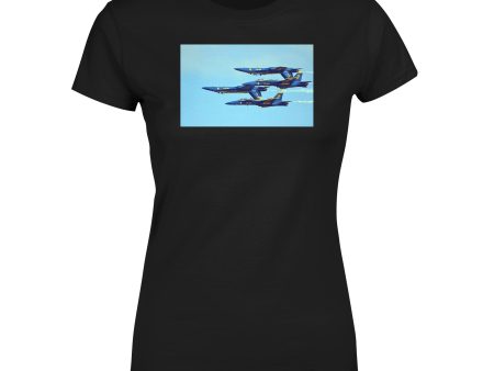 US Navy Blue Angels Designed Women T-Shirts Online Sale