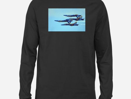 US Navy Blue Angels Designed Long-Sleeve T-Shirts For Sale