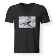 US Air Force Show Fighting Falcon F16 Designed V-Neck T-Shirts Supply