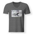 US Air Force Show Fighting Falcon F16 Designed V-Neck T-Shirts Supply