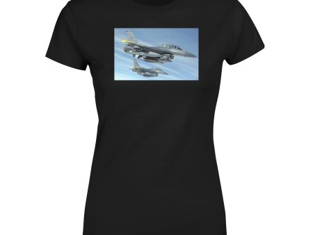 Two Fighting Falcon Designed Women T-Shirts Online now