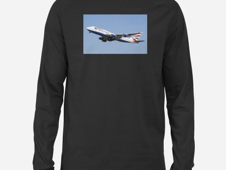 Departing British Airways Boeing 747 Designed Long-Sleeve T-Shirts Online