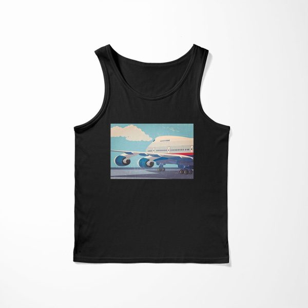 Vintage Boeing 747 Designed Tank Tops on Sale