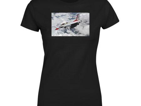 US Air Force Show Fighting Falcon F16 Designed Women T-Shirts Fashion