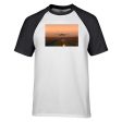 uper Cool Landing During Sunset Designed Raglan T-Shirts Online