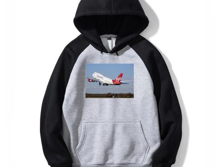 Virgin Atlantic Boeing 747 Designed Colourful Hoodies Discount