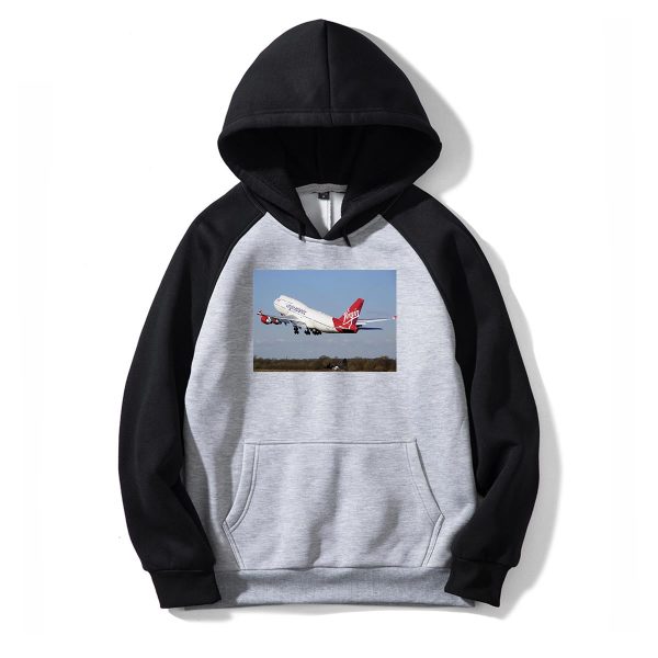 Virgin Atlantic Boeing 747 Designed Colourful Hoodies Discount