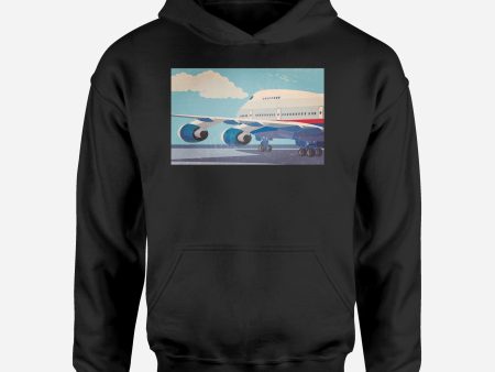 Vintage Boeing 747 Designed Hoodies Online Hot Sale