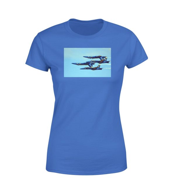 US Navy Blue Angels Designed Women T-Shirts Online Sale