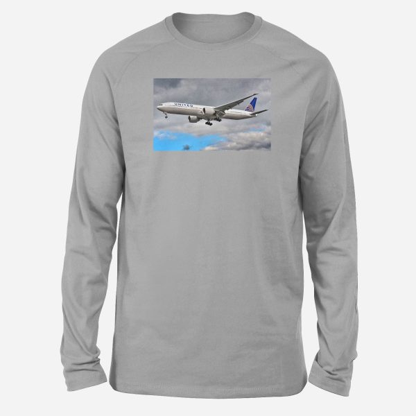 United Airways Boeing 777 Designed Long-Sleeve T-Shirts on Sale