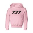 737 Flat Text Designed  CHILDREN  Hoodies Online Hot Sale