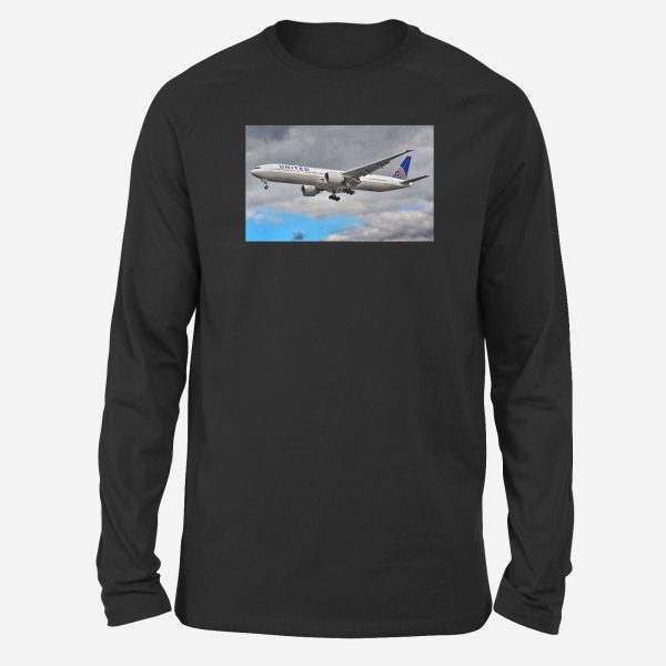 United Airways Boeing 777 Designed Long-Sleeve T-Shirts on Sale