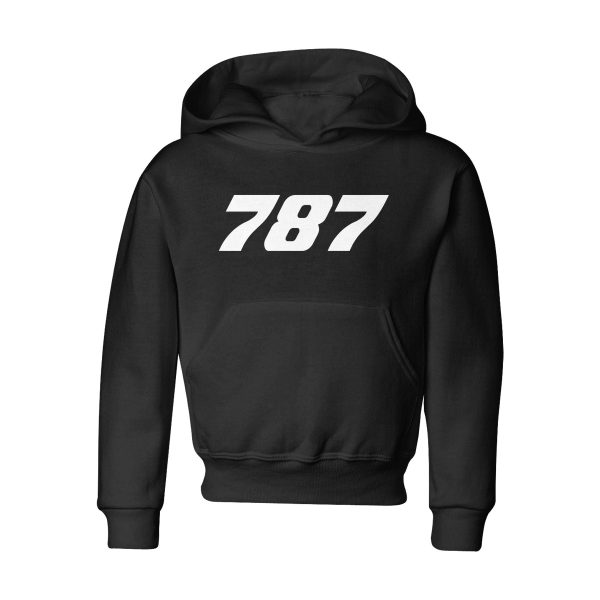 787 Flat Text Designed  CHILDREN  Hoodies For Cheap