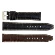 ROCHET ZRC No. 559 Long Alligator Grain Fine Leather Straps with Contrast Stitching (18mm ~ 24mm) For Discount