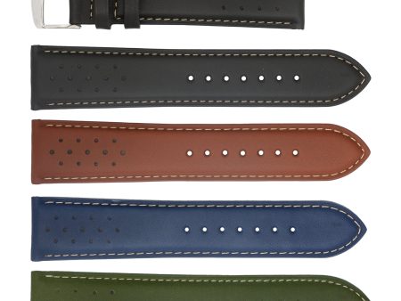 ROCHET ZRC No. 542 Cowhide Sport Fine Leather Straps with Contrast Stitching (18mm~22mm) Hot on Sale