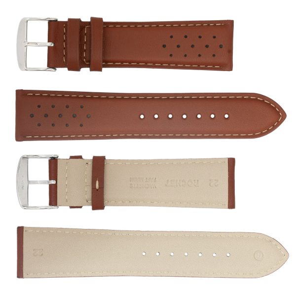 ROCHET ZRC No. 542 Cowhide Sport Fine Leather Straps with Contrast Stitching (18mm~22mm) Hot on Sale