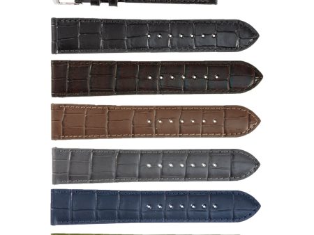 ROCHET ZRC No. 549 Alligator Grain Fine Leather Straps (12mm ~ 24mm) Online now