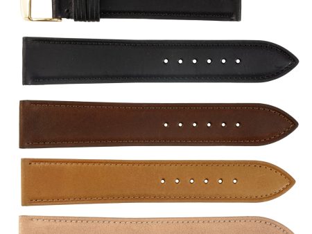 ROCHET ZRC No. 733 Cowhide Grain Classic Fine Leather Straps (14mm~20mm) For Sale